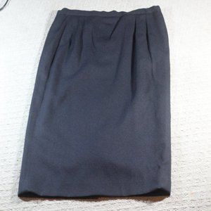 Vintage Pendleton Size 12 Black Midi Skirt Fully Lined